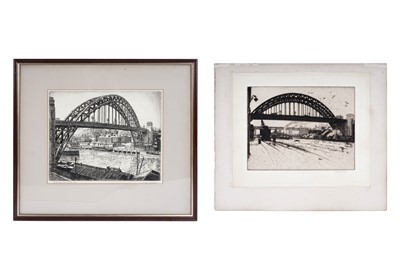 Lot 701 - Joseph Henry Kirsop - Two views of the River Tyne | etchings