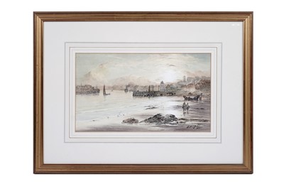 Lot 92 - Thomas Swift Hutton - Mouth of the Tyne, Northumberland | watercolour