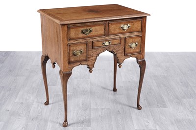 Lot 90 - A good quality early Georgian style oak and banded lowboy