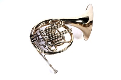 Lot 10 - A Boosey and Hawkes 400 French horn with case
