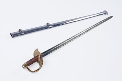 Lot 81 - A replica Napoleonic period cuirassier sword