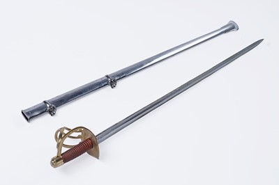 Lot 81 - A replica Napoleonic period cuirassier sword