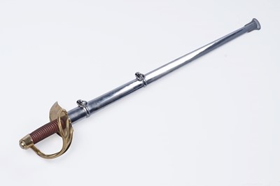 Lot 81 - A replica Napoleonic period cuirassier sword