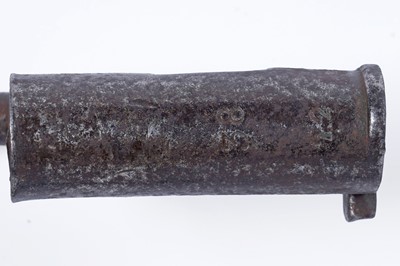 Lot 84 - Three period socket bayonets for India-pattern musket