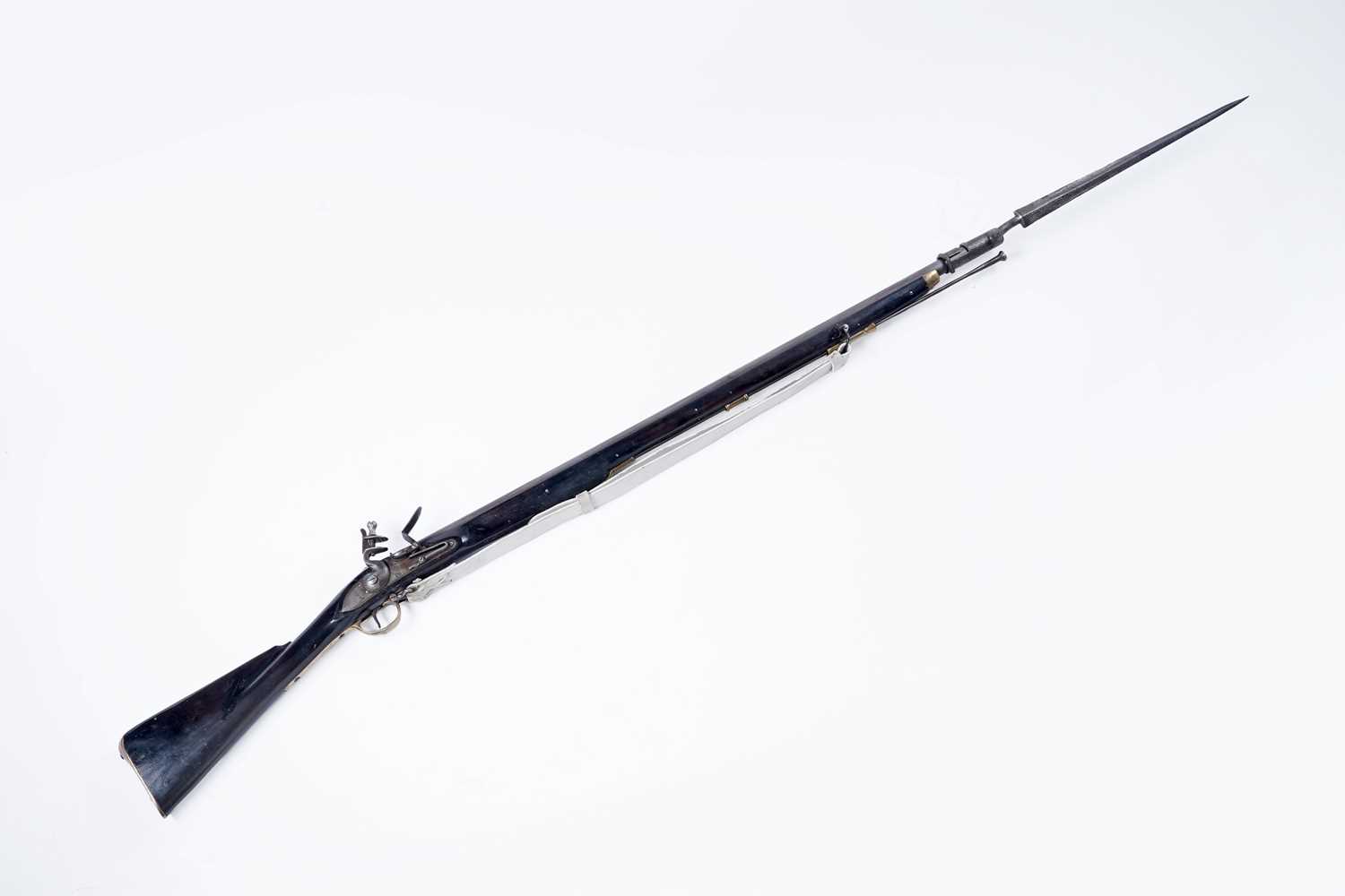Lot 59 - A replica flint lock Tower musket and bayonet