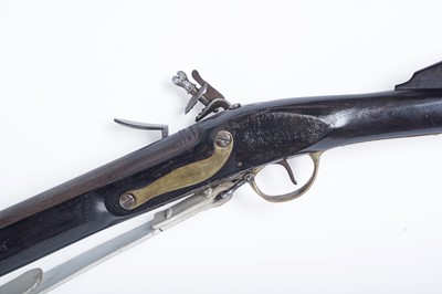 Lot 59 - A replica flint lock Tower musket and bayonet