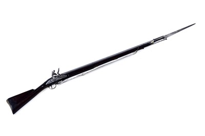Lot 63 - A short round pattern flintlock musket, with 8th Royal Veteran Battalion marks