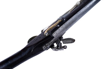 Lot 63 - A short round pattern flintlock musket, with 8th Royal Veteran Battalion marks