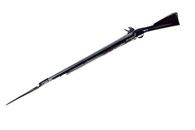 Lot 63 - A short round pattern flintlock musket, with 8th Royal Veteran Battalion marks