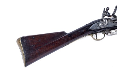 Lot 63 - A short round pattern flintlock musket, with 8th Royal Veteran Battalion marks