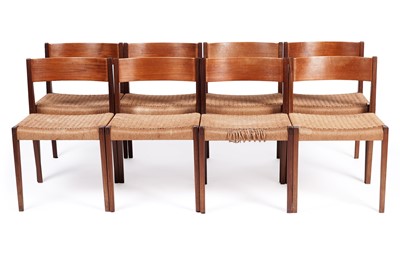 Lot 548 - Poul Cadovius: a set of eight ‘Pia’ teak dining chairs