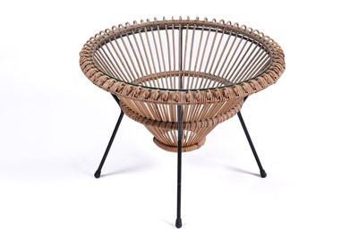Lot 570 - Franco Albini: a circular canework coffee table