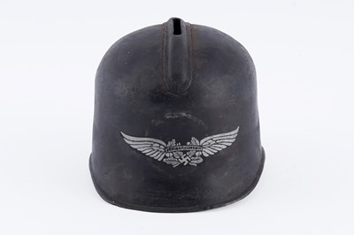 Lot 31 - A Luftwaffe helmet pattern money box