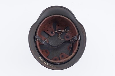 Lot 35 - A German Second World War M35 helmet
