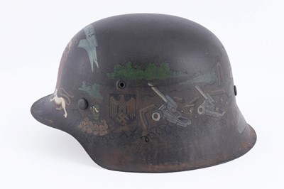 Lot 36 - A German M42 pattern helmet