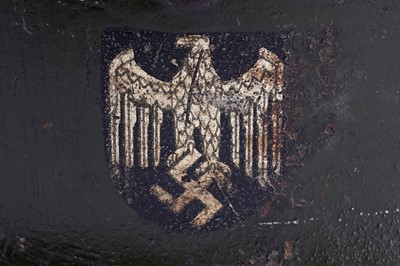 Lot 37 - Three German M40 helmets