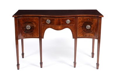 Lot 1058 - A Georgian mahogany sideboard