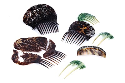 Lot 121 - Regency and Edwardian hair combs