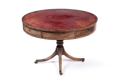 Lot 1060 - A Regency mahogany drum table