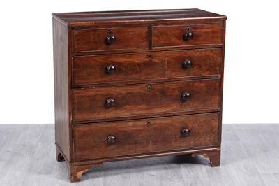 Lot 53 - A Georgian mahogany chest of drawers