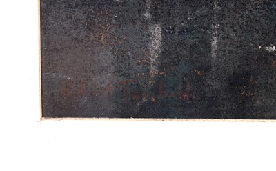 Lot 677 - Robert Turnbull - River view with trees | pastel