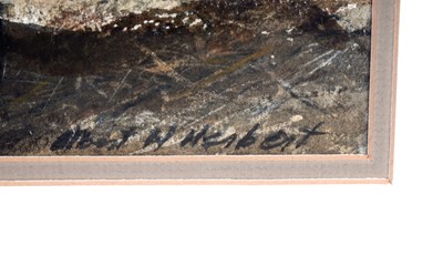 Lot 683 - Albert Henry Herbert - Stables interior | watercolour