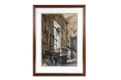 Lot 70 - Albert Henry Herbert - Stables interior | watercolour