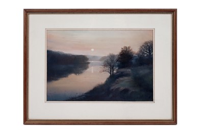 Lot 86 - Robert Turnbull - River sunset | pastel