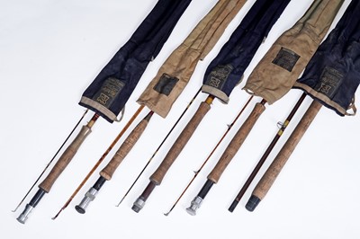 Lot 549 - A collection of Hardy fishing rods