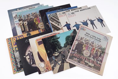 Lot 460 - Beatles and Beatles related Vinyl LP records