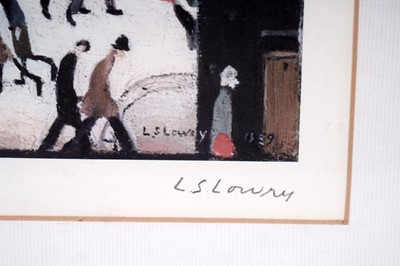 Lot 744 - Laurence Stephen Lowry RA - Mill Scene | pencil signed