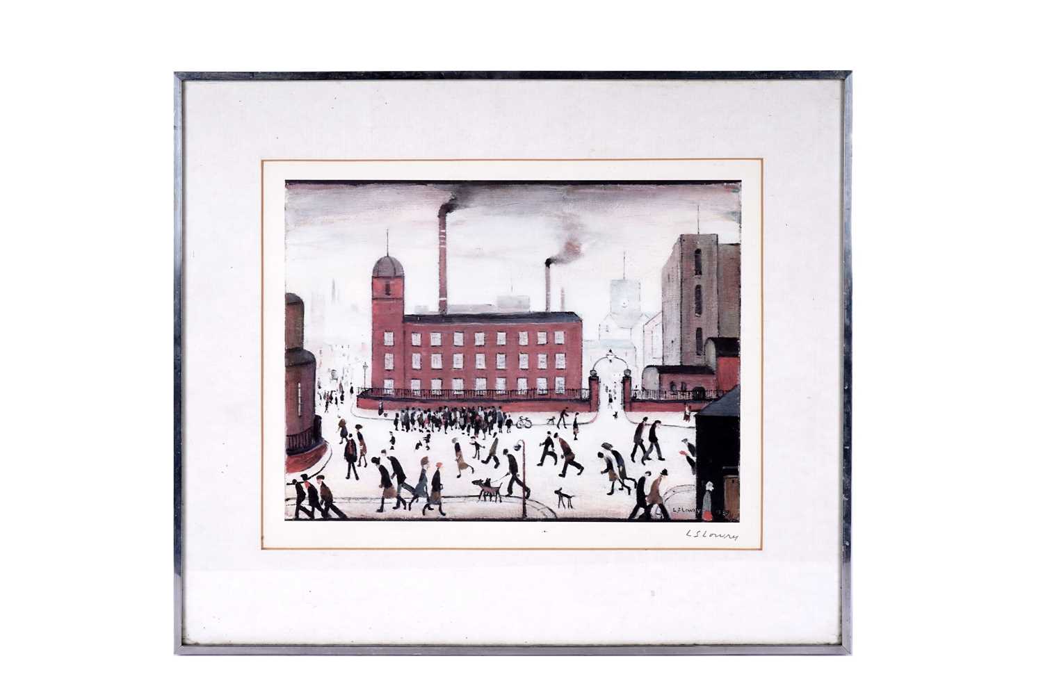 Lot 744 - Laurence Stephen Lowry RA - Mill Scene | pencil signed