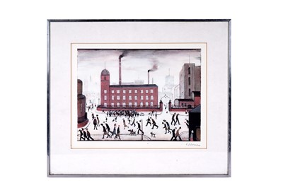 Lot 744 - Laurence Stephen Lowry RA - Mill Scene | pencil signed