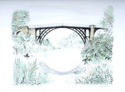 Lot 250 - David Gentleman - Iron Bridge | lithograph