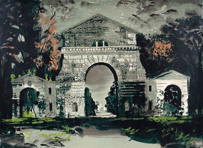 Lot 289 - John Egerton Christmas Piper - Holkham Gate | screenprint