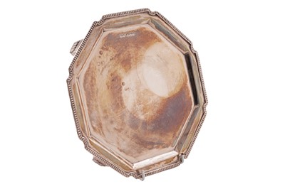 Lot 5 - An Art Deco revival silver salver