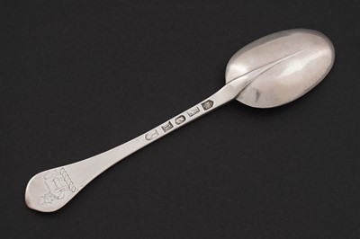 Lot 677 - A rare, historical Queen Anne North Eastern provincial silver spoon