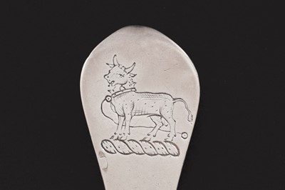 Lot 677 - A rare, historical Queen Anne North Eastern provincial silver spoon