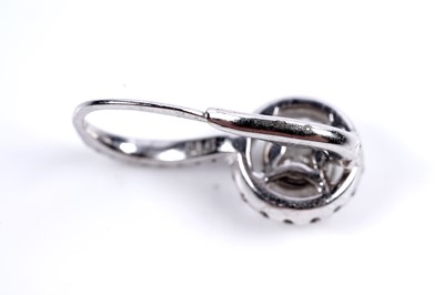 Lot 927 - A pair of diamond cluster earrings