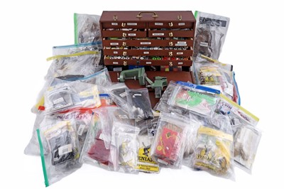 Lot 534 - A selection of fly-tying equipment and material