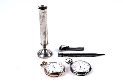 Lot 168 - Watches and Art Deco era novelty silver items