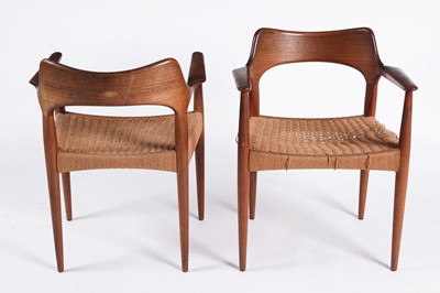 Lot 532 - Arne Hovmand Olsen for Mogens Kold: a set of six Danish teak dining chairs