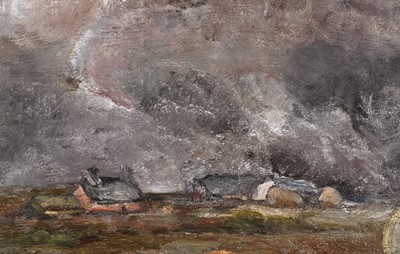 Lot 716 - Sheila Fell - Haycart towards Evening, Cumberland | oil canvas