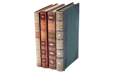 Lot 290 - A collection of books on trout fishing, many bearing the bookplate of F. W. Sims