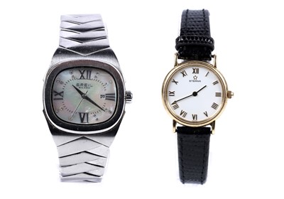 Lot 157 - A contemporary lady's Breil wristwatch; and an Eterna wristwatch