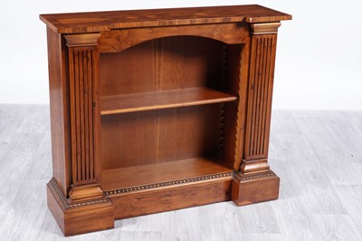 Lot 58 - A Regency style breakfront open bookcase