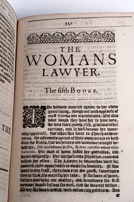 Lot 223 - Edgar's Laws Resolutions of Women’s Rights: or the Lawes, Provision for Women