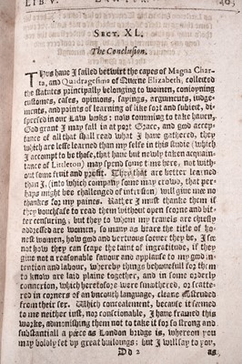 Lot 223 - Edgar's Laws Resolutions of Women’s Rights: or the Lawes, Provision for Women