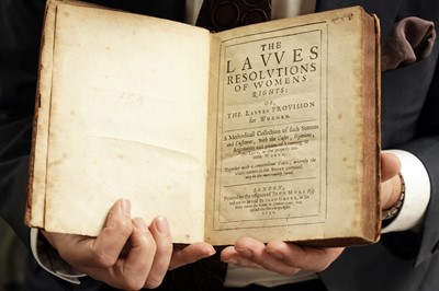 Lot 223 - Edgar's Laws Resolutions of Women’s Rights: or the Lawes, Provision for Women