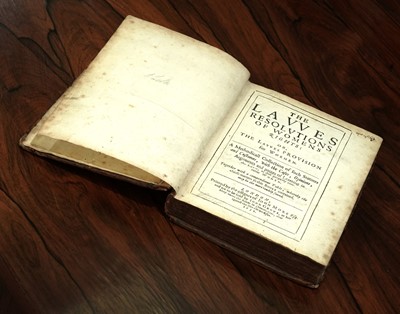 Lot 223 - Edgar's Laws Resolutions of Women’s Rights: or the Lawes, Provision for Women